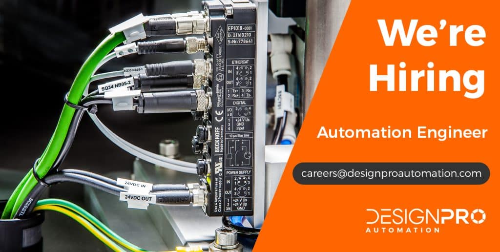 We're Hiring Automation Engineer DesignPro Automation