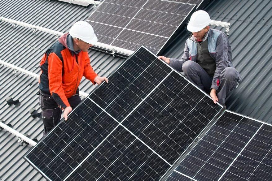 installation of solar panels